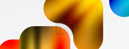 Ilustración de Una imagen macro vívida y dinámica que captura la fluidez del colorido con una mezcla de ámbar, tintes naranjas y tonos sobre un fondo blanco - Imagen libre de derechos