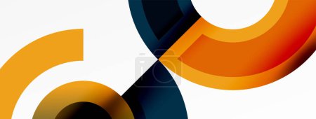 Téléchargez les illustrations : Un symbole infini bleu et orange sur fond blanc. Haute qualité - en licence libre de droit