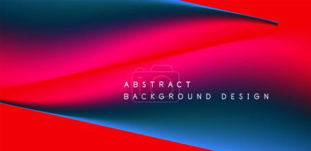 Illustration for A colorful abstract background featuring shades of azure, violet, magenta, and electric blue, with the words abstract background design in a stylish font - Royalty Free Image