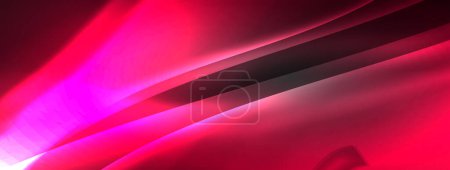 Illustration for A purple light is illuminating a dark background, creating an electric blue tint. The contrasting shades of purple, magenta, and carmine form a captivating pattern in this macro photography shot - Royalty Free Image