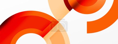Ilustración de Un círculo rojo y naranja vibrante sobre un fondo blanco limpio, una impresionante obra de arte que captura tintes y tonos de ámbar y melocotón. Perfecto para macrofotografía e inspiración en artes visuales - Imagen libre de derechos