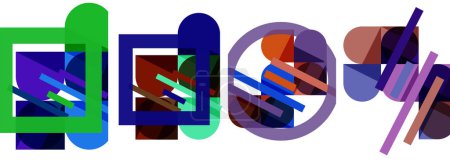 Illustration for A vibrant collage featuring colorful letters and numbers, with the word dooy highlighted in electric blue and magenta. This artistic piece showcases a dynamic mix of shapes, patterns, and fonts - Royalty Free Image