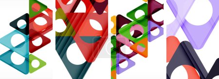 Ilustración de Una serie de vibrantes tijeras dispuestas cuidadosamente en un lienzo en blanco, mostrando una mezcla de formas y colores. Una exhibición de artes creativas con un patrón simétrico y un toque de inspiración de graffiti - Imagen libre de derechos