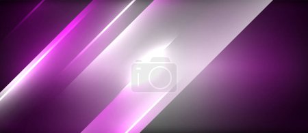 Ilustración de Una vibrante franja violeta y azul eléctrico sobre un fondo púrpura profundo, creando un llamativo patrón de iluminación automotriz. Los matices y matices magenta añaden un toque artístico a los gráficos - Imagen libre de derechos