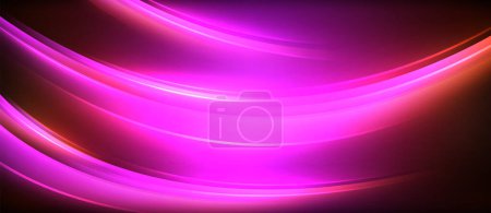 A vibrant display of colorfulness featuring hues of purple, violet, pink, and magenta on a black backdrop, resembling an electric blue wave of gas with intricate patterns, resembling a work of art