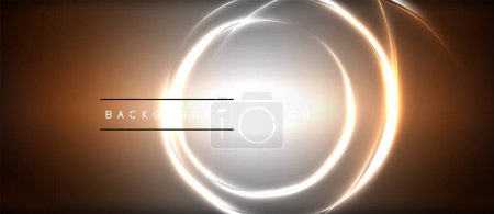 Ilustración de Una brillante llanta de iluminación automotriz en una fotografía macro, colocada sobre un fondo marrón oscuro, creando un efecto círculo brillante - Imagen libre de derechos