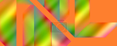 Ilustración de Neón formas geométricas de colores. Ilustración de vectores para fondos de pantalla, Banner, Fondo, Tarjeta, Ilustración de libros, landing page - Imagen libre de derechos