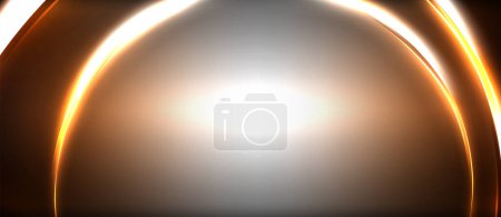 Ilustración de Un objeto astronómico sobre un fondo oscuro emite un círculo de luz que se asemeja a una llamarada de lente. El gas crea tintes y tonos de azul eléctrico, añadiendo simetría al cielo nocturno y al techo - Imagen libre de derechos