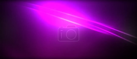 Ilustración de Un tono vibrante de púrpura ilumina un telón de fondo oscuro, emitiendo un brillo fascinante. El contraste crea un impacto visual llamativo, que recuerda a un cielo profundo en el crepúsculo - Imagen libre de derechos