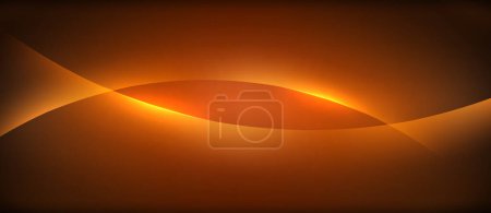 Une vague de chaleur ambrée ressemblant à un objet astronomique rayonnant d'orange contre un horizon brun foncé, comme une cire de bougie fondue en gaz, créant un phénomène géologique envoûtant dans le ciel