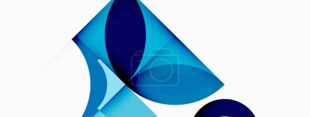 Téléchargez les illustrations : Un objet bleu électrique en forme de triangle est placé sur une surface blanche, créant un contraste artistique de teintes et de nuances. Le motif géométrique ajoute une touche moderne au dessin liquide - en licence libre de droit