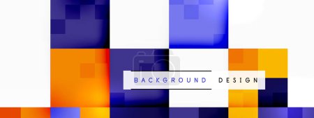 Dynamic colorful squares background. Vector Illustration For Wallpaper, Banner, Background, Card, Book Illustration, landing page