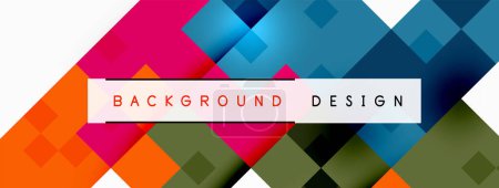 Illustration for Geometric abstract background design. Vector illustration - Royalty Free Image