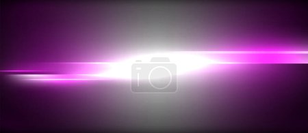 Illustration for Neon dynamic diagonal light rays background. Techno digital geometric concept design for wallpaper, banner, presentation, background - Royalty Free Image