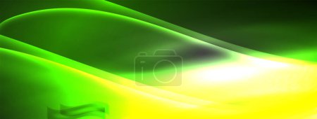 Illustration for Lines and waves with neon light effect background for wallpaper, business card, cover, poster, banner, brochure, header, website - Royalty Free Image