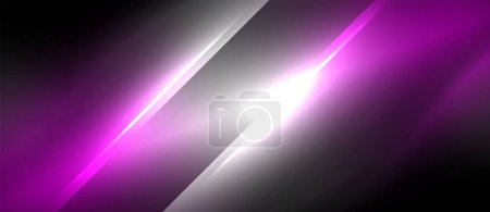 Une lumière violette et blanche éclaire un fond noir foncé, créant un contraste visuel saisissant