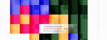 Dynamic colorful squares background. Vector Illustration For Wallpaper, Banner, Background, Card, Book Illustration, landing page