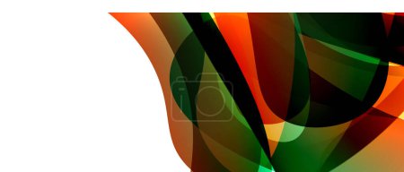 Foto de Líneas de onda y diseño geométrico dinámico. Ilustración de vectores para fondos de pantalla, Banner, Fondo, Tarjeta, Ilustración de libros, landing page - Imagen libre de derechos