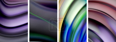 Blurred color line backgrounds. Vector Illustration For Wallpaper, Banner, Background, Card, Book Illustration, landing page