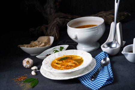 Photo for Spicy oyster soup with chicken - Royalty Free Image