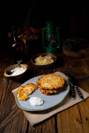 Photo for Fuczki - sauerkraut pancakes from Bieszczady - Royalty Free Image