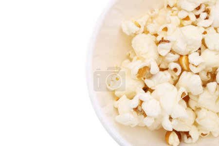 Téléchargez les photos : Popcorn isolé sur fond blanc - en image libre de droit