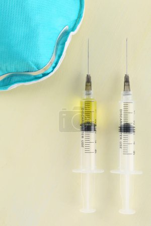 Photo for Covid-19 vaccine test and blood sample carry in tubes - Royalty Free Image