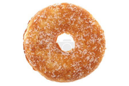 Téléchargez les photos : Donut aux aspersions blanches isolé - en image libre de droit