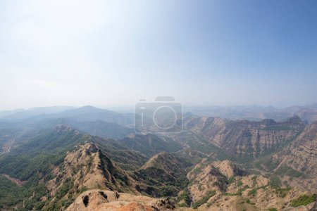 Photo for The view from Elphinstone point at Konkan region mountains. Mahabaleshwar,Maharashtra, India - Royalty Free Image