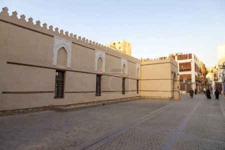 Photo for Al Shafi Mosque nearby Balad Shopping area in Jeddah, Saudi Arabia - Royalty Free Image
