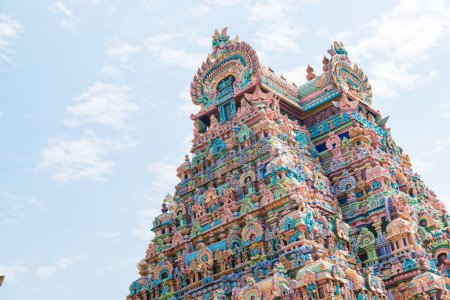 Photo for Sri Ranganatha Swamy Temple,Ranga Ranga Gopuram Tower Srirangam, a hindu temple in trichy, Tamil Nadu, India - Royalty Free Image