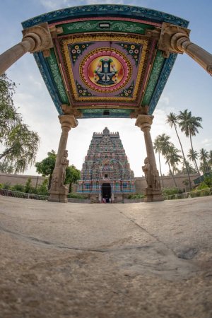 Photo for Tiruvanaikovil Arulmigu Temple,Jambukeswarar Akhilandeswari Temple, Tiruchirappalli, Tamil Nadu , India - Royalty Free Image