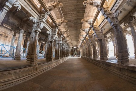 Intérieurs du temple Jambukeswarar Akhilandeswari, Tiruchirappalli, Tamil Nadu, Inde