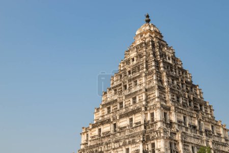 Photo for Old Maratha Palace in Thanjavur,Vijaynagar Fort Tamil Nadu, India. One of the tourist destinations of historical importance in Thanjavur. - Royalty Free Image