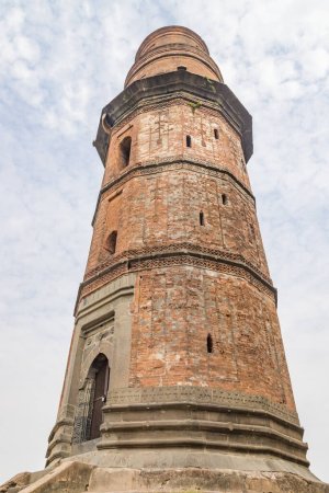 Photo for Firoz minar are the ruins of a small mosque that was the capital of the muslim nawabs of bengal in the 13th to 16th centuries in gaur, west bengal, India. - Royalty Free Image