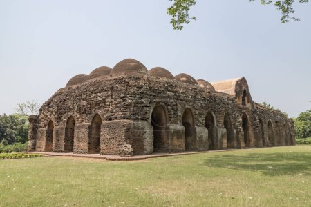 Photo for Lottan masjid are the ruins of a small mosque that was the capital of the muslim nawabs of bengal in the 13th to 16th centuries in gaur, west bengal, India. - Royalty Free Image