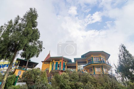 Photo for Ganesh Tok, Gangtok, Sikkim,India 23 April 2022 Ganesh Tok viewpoint in Gangtok, Sikkim state of India - Royalty Free Image