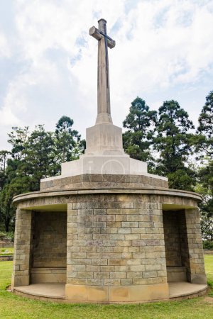 View of the kohima war cemetery in nagaland  India.