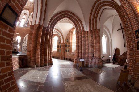 Photo for Roskilde Cathedral in Denmark A Gothic cathedral built of brick in the 12th and 13th centuries - Royalty Free Image