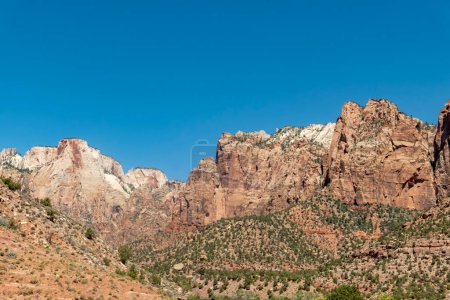 Photo for Scenic mountain landscape in the zion national park, Utah, USA - Royalty Free Image