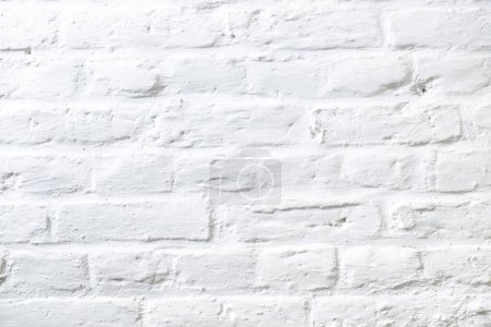 Téléchargez les photos : Motif harmonique de mur de briques peintes en blanc - en image libre de droit