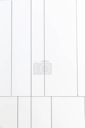 Photo for Pattern of white wall with lines in harmonic composition - Royalty Free Image