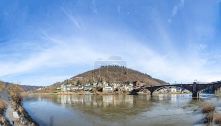 Photo for Ehrenbreitstein fortress in Koblenz, Germany under blue sky - Royalty Free Image