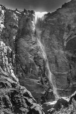 Photo for Bridal Veil Falls in detail in Yosemite national park - Royalty Free Image