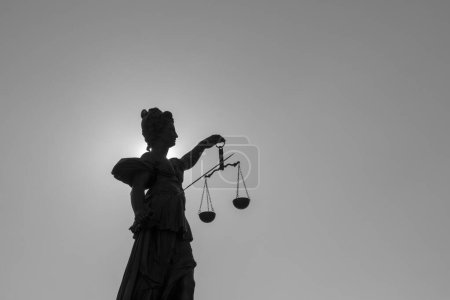 Photo for Statue of Lady Justice (Justitia) in Frankfurt, Germany - Royalty Free Image
