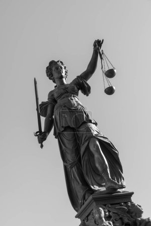 Photo for Statue of Lady Justice (Justitia) in Frankfurt, Germany - Royalty Free Image