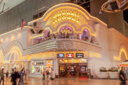 Photo for Las Vegas, USA - June 16, 2012: Fremont Street in Las Vegas, Nevada . The street is the second most famous street in the Las Vegas. Fremont Street dates back to 1905, when Las Vegas was founded. - Royalty Free Image