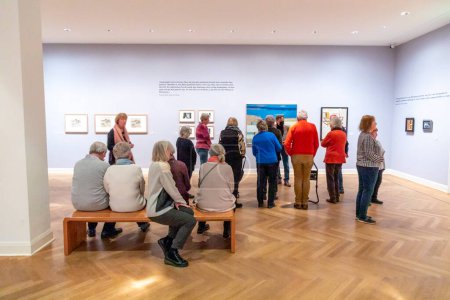 Foto de Muenster, Germany - January 21, 2023: Pablo Picasso exhibition in Muenster and the influence of his women Francoise and Fernande. - Imagen libre de derechos