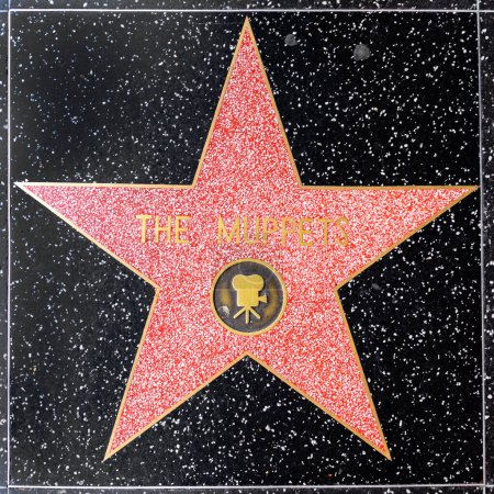 Foto de Los Ángeles, Estados Unidos - 5 de marzo de 2019: Primer plano de Star en el Paseo de la Fama de Hollywood para los Muppets. - Imagen libre de derechos