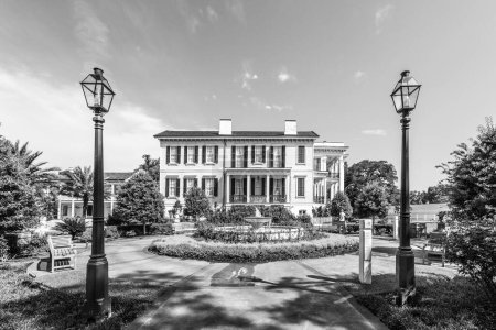 Photo for Nottoway, USA - July 14, 2013: old historic entrance of Nottoway plantation. The Plantation serves as museum nowadays, - Royalty Free Image